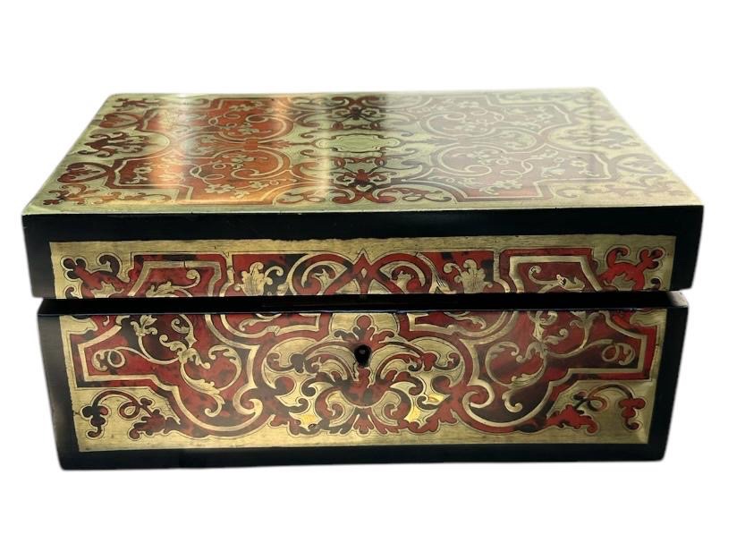 19th Century Boule Marquetry Box -photo-4