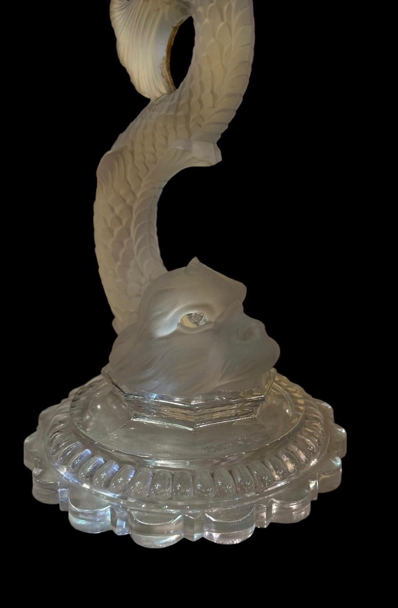 Baccarat Table Centerpiece With Dolphin -photo-2