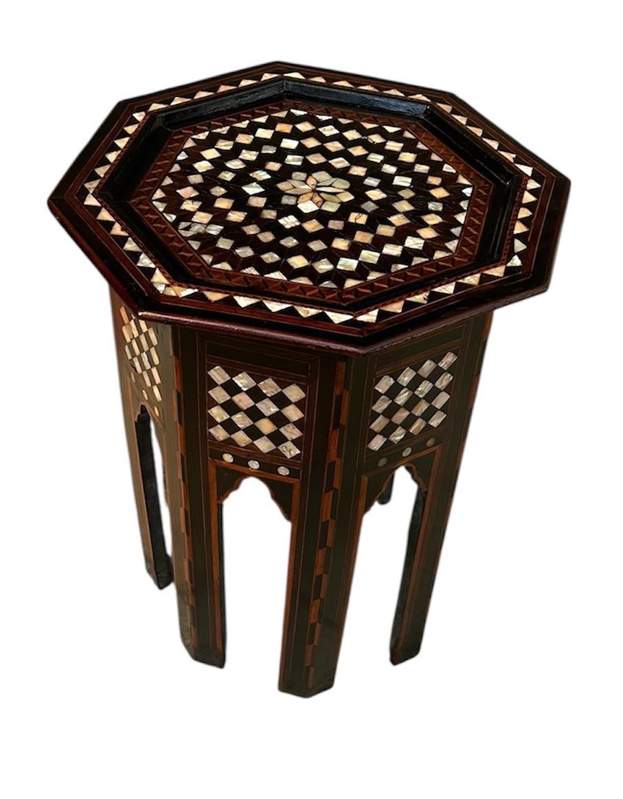 Ottoman Pedestal Table, Late 19th Century 