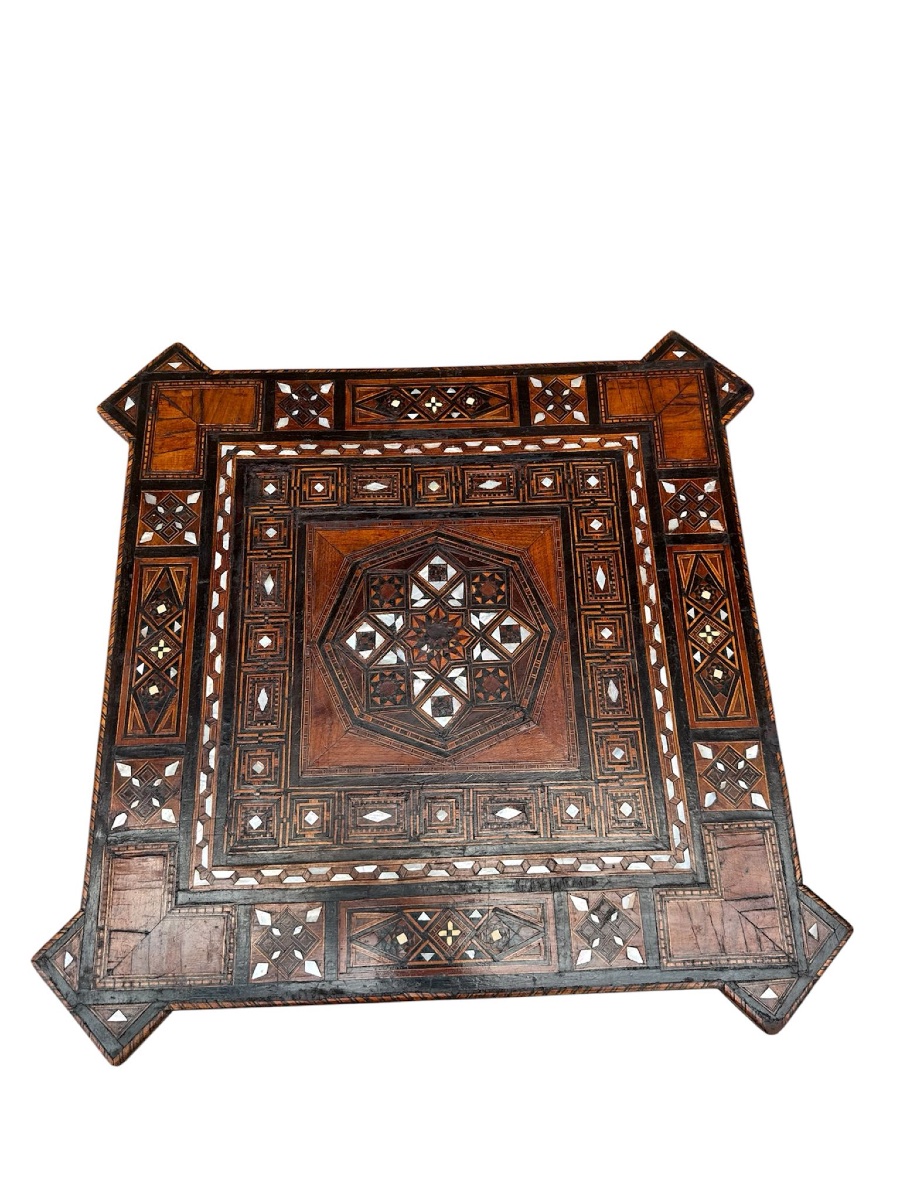 Syrian Inlaid Display Cabinet Or Sideboard 19th Century-photo-3