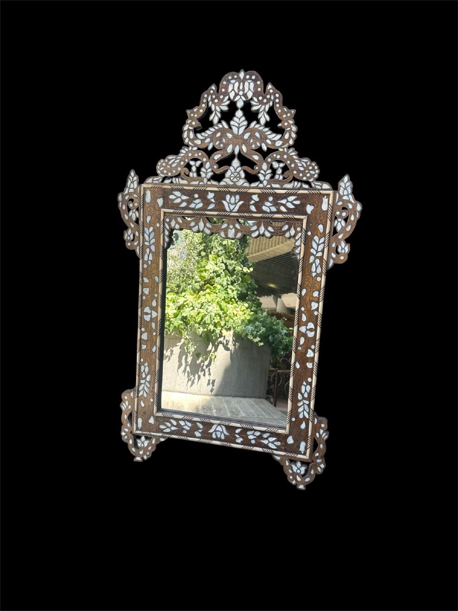 Syrian Mirror Inlaid With Mother-of-pearl -photo-2