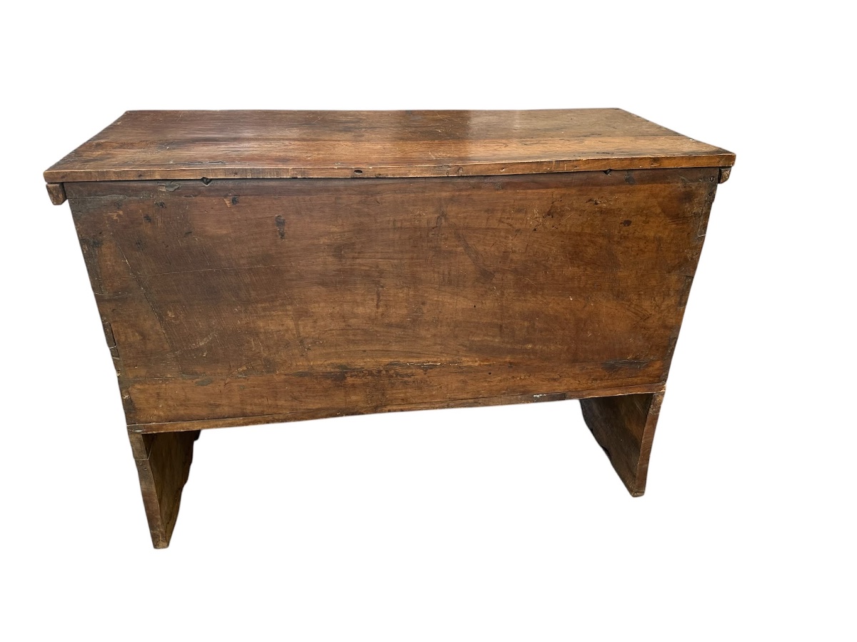 Coffre de mariage en bois sculpté -photo-3