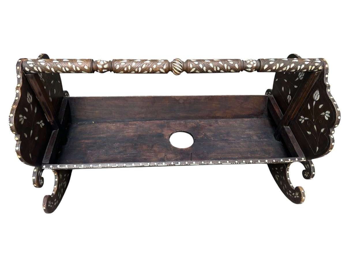 Ottoman Cradle Inlaid With Mother-of-pearl -photo-2
