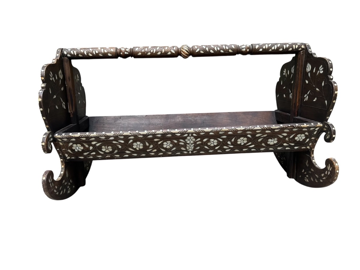 Ottoman Cradle Inlaid With Mother-of-pearl 