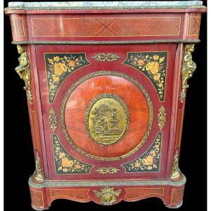 Pair Of Napoleon III Cabinets In Boulle Marquetry