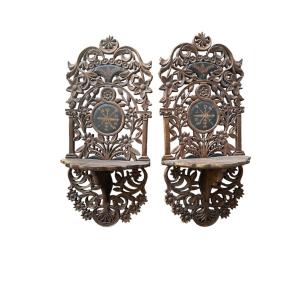Pair Of Ottoman Turban Doors Or Kavouklouk