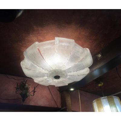 1980 Murano Glass Ceiling Lamp