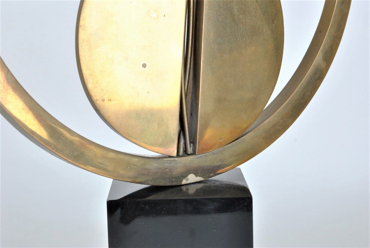 Carmello Cappello, Sculpture En Bronze Sur Socle, XXème Siècle-photo-4