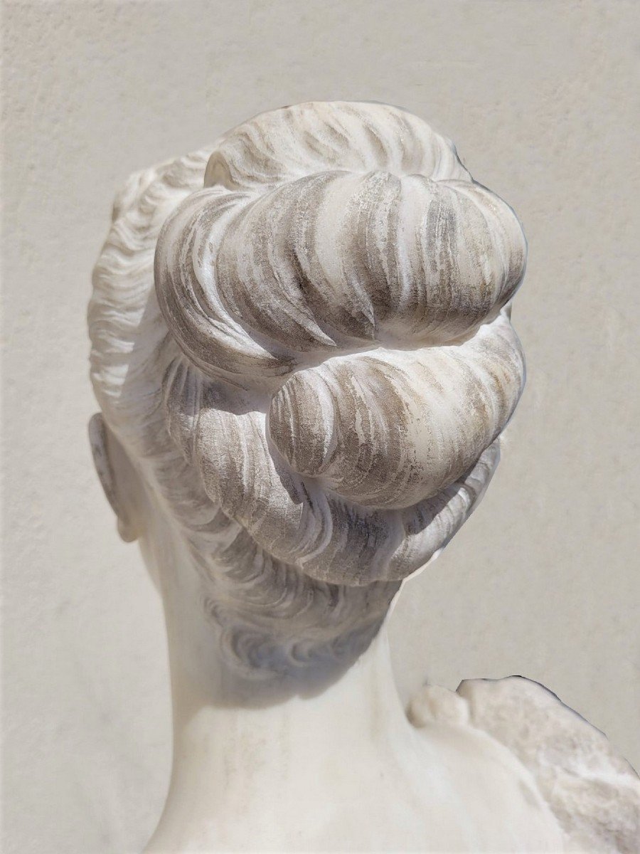 *special Offer*lady Bust, White Marble Signed Waldo Story, Rome 1894-photo-1