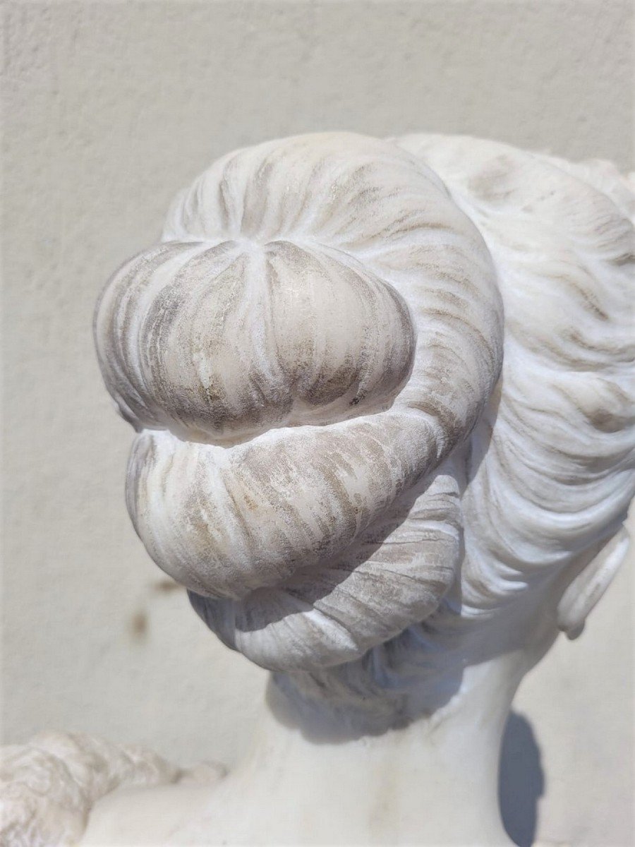 *special Offer*lady Bust, White Marble Signed Waldo Story, Rome 1894-photo-3
