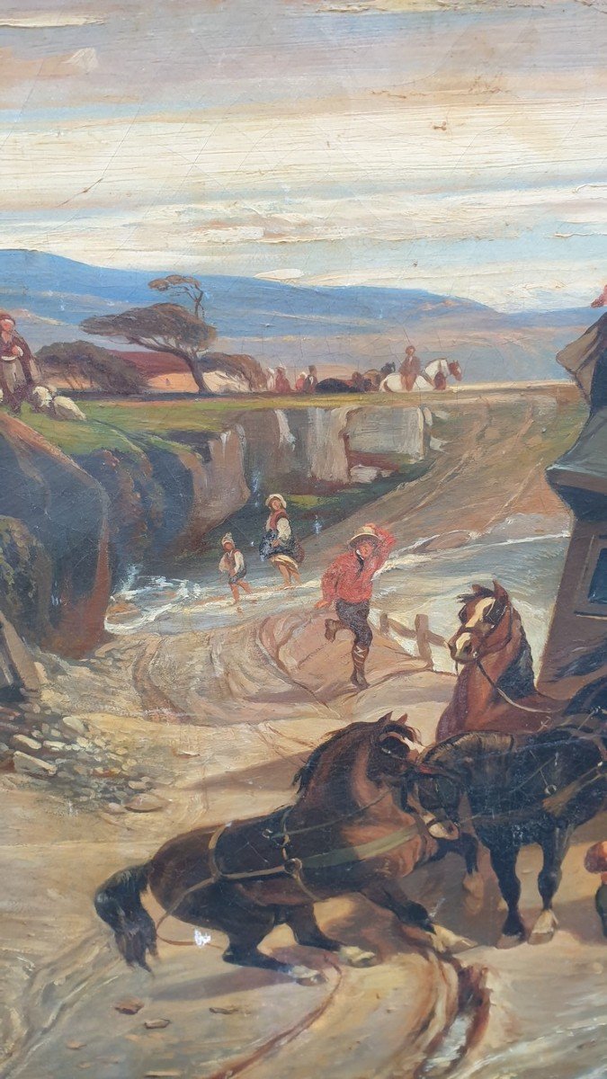 La Tempête, Huile Sur Toile, XIXème Siècle-photo-4