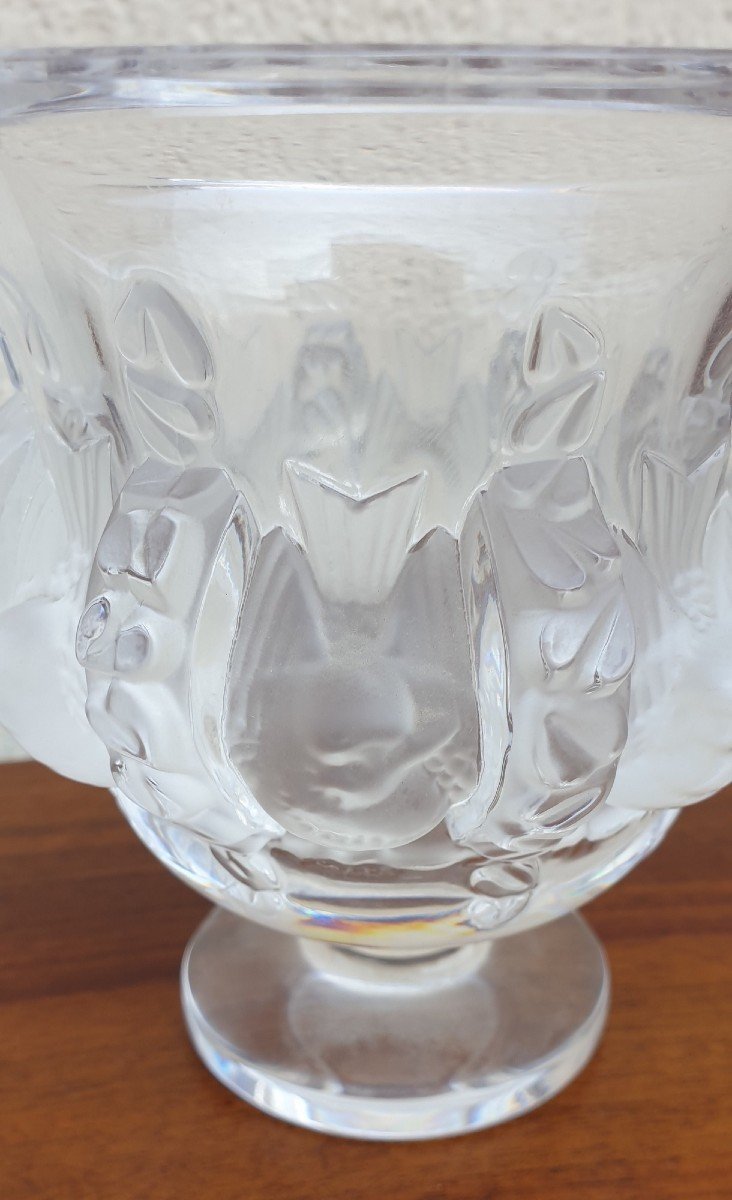 Lalique France, Dampierre Vase, 20th Century-photo-3