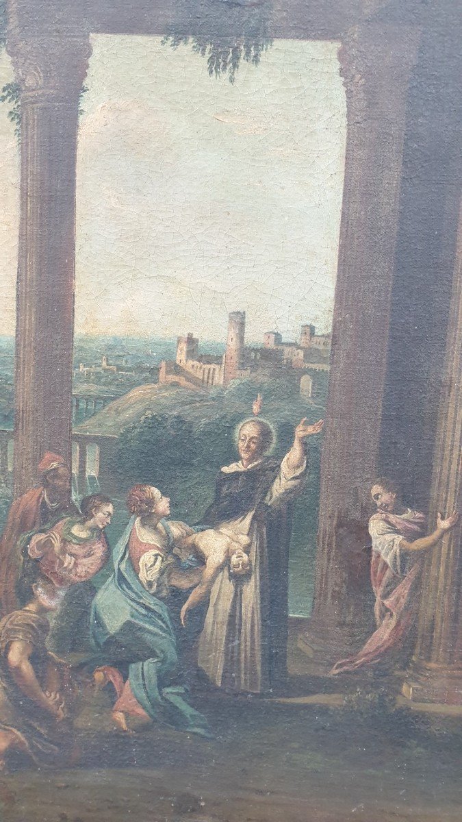 Miracles Of Saint Vincent Ferrer, Eighteenth Century School-photo-6