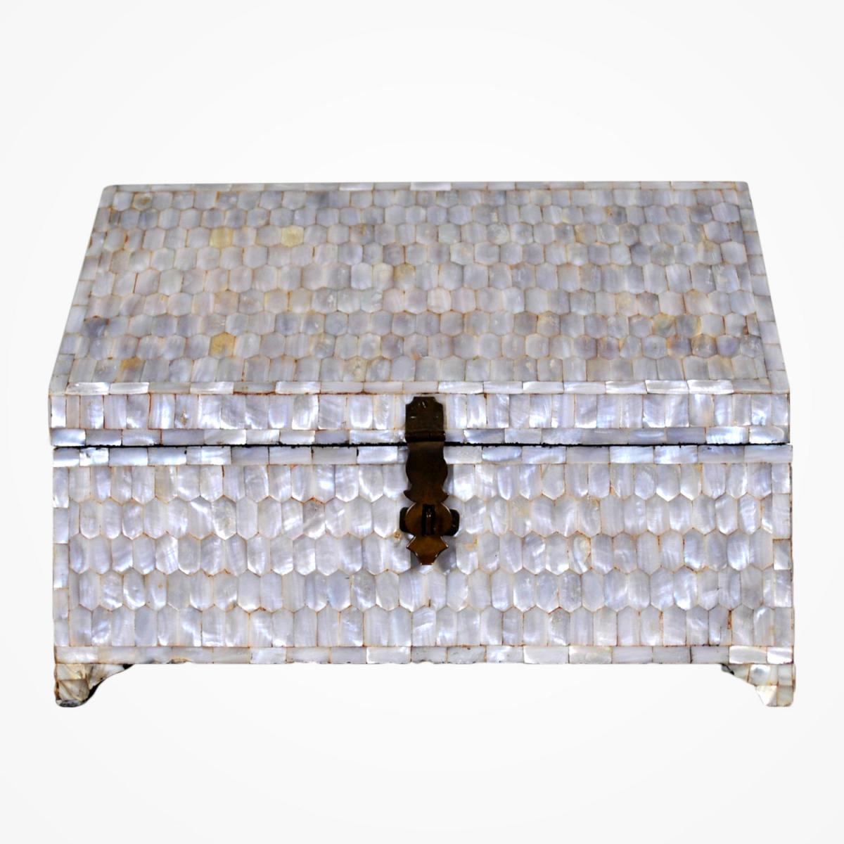 *special Offer *box In Mother Of Pearl, XIXth Century-photo-2