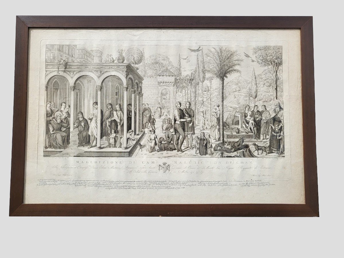 Suite De 3 Gravures, Camposanto de Pise,  Lasinio et Molini Landi & Cie, epoque Empire-photo-2