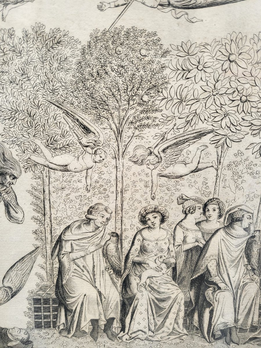 Pair Of Engravings, Camposanto De Pisa, Lasinio And Molini Landi & Cie, Empire Period-photo-6
