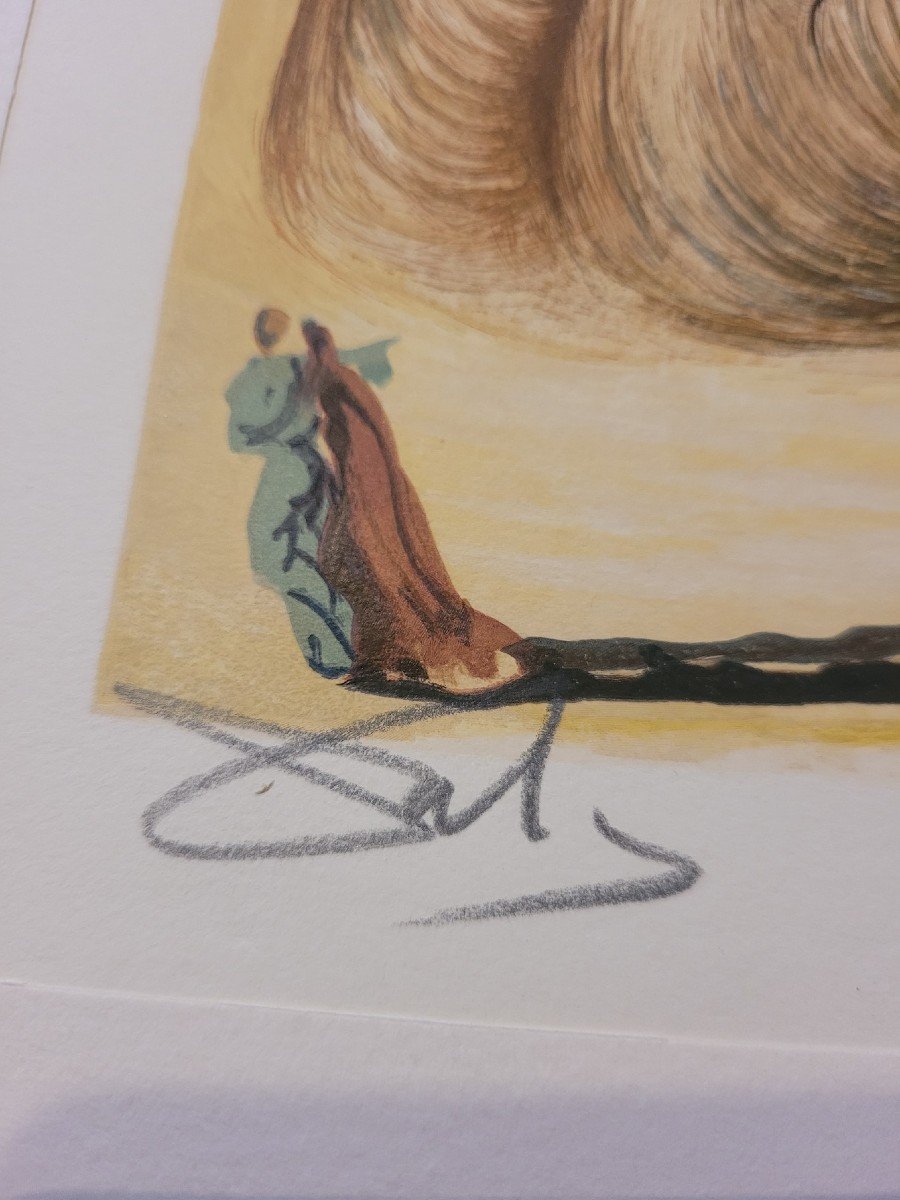 "un Diable Logicien", Lithographie, Dali, XXème Siècle-photo-4