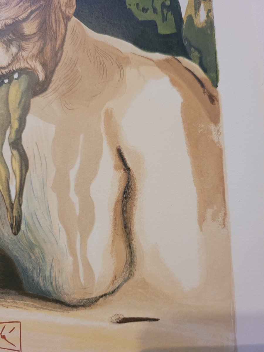 "un Diable Logicien", Lithographie, Dali, XXème Siècle-photo-3