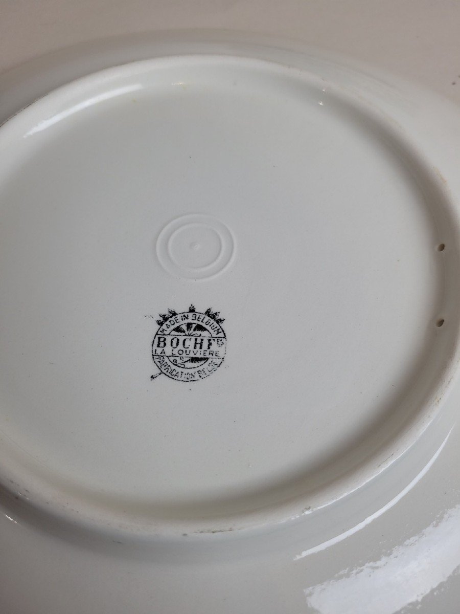 Boch La Louviere, Suite Of 18 Plates, Napoleon Ist Battles, Late 19th Century-photo-2