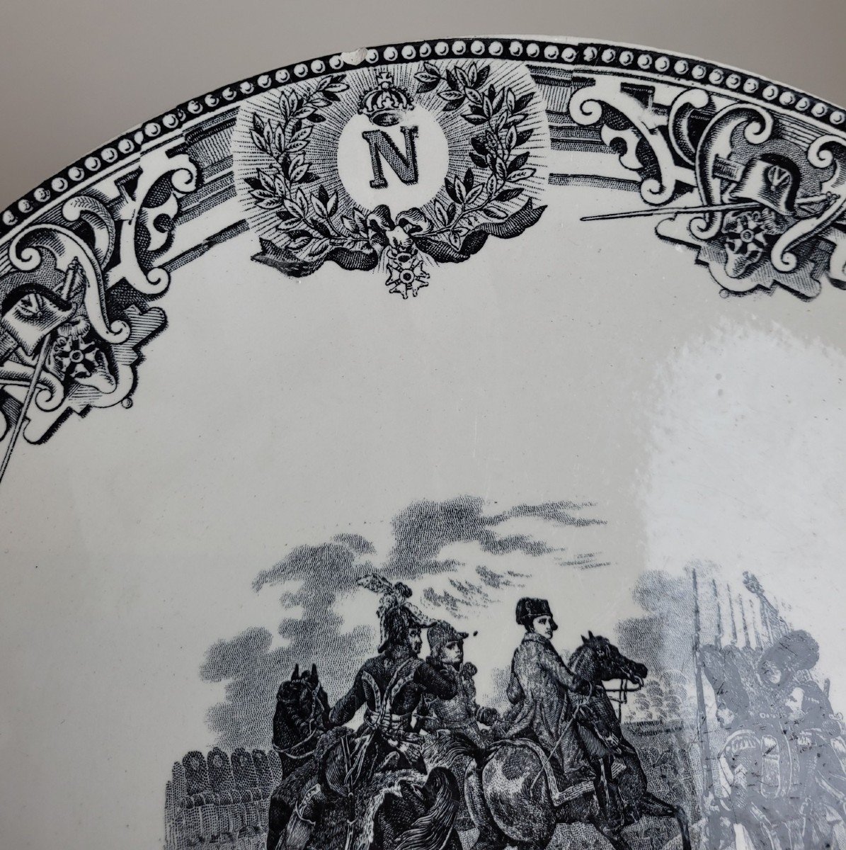 Boch La Louvière, Suite De 18 Assiettes - Batailles Napoléoniennes, Fin XIXème Siècle-photo-3