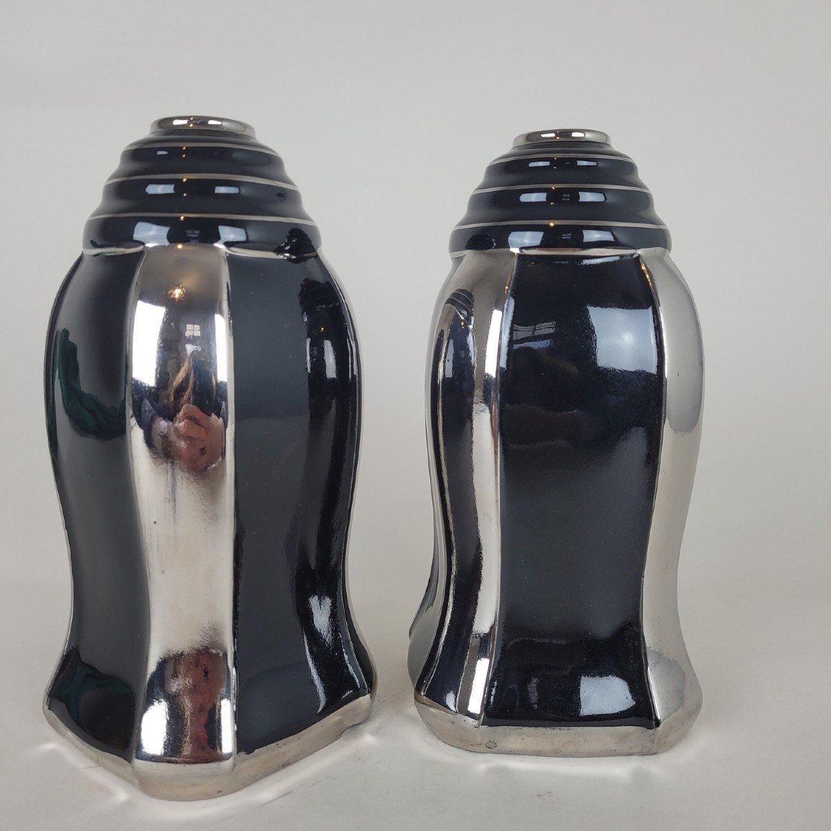 Odyv, Pair Of Glazed Ceramic Vases, 20th Century-photo-2