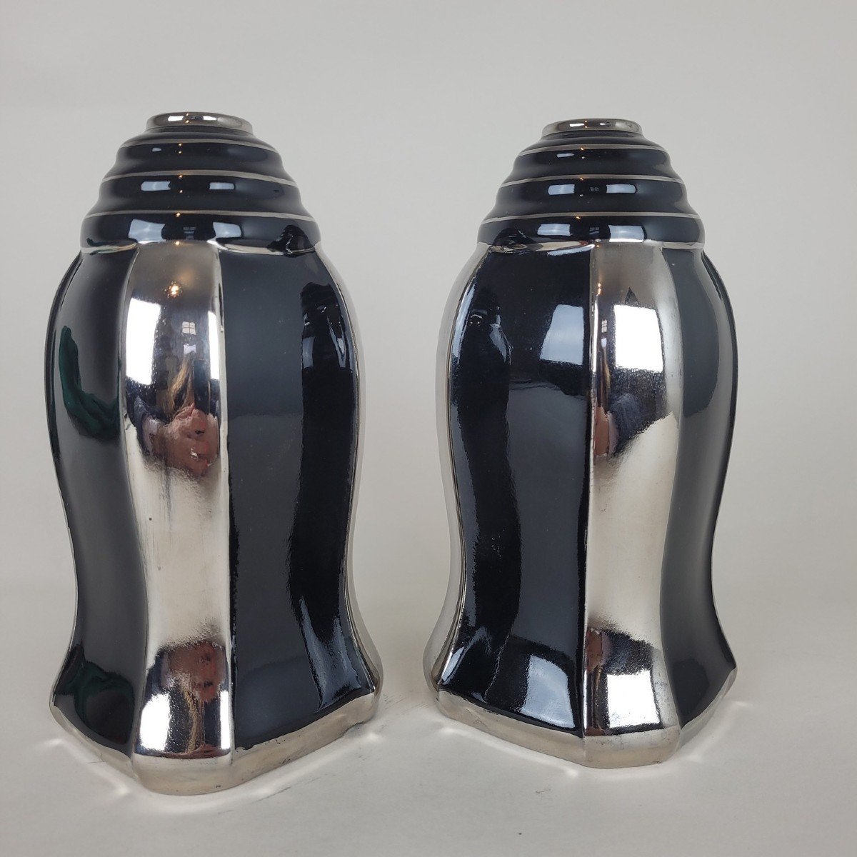Odyv, Pair Of Glazed Ceramic Vases, 20th Century-photo-3