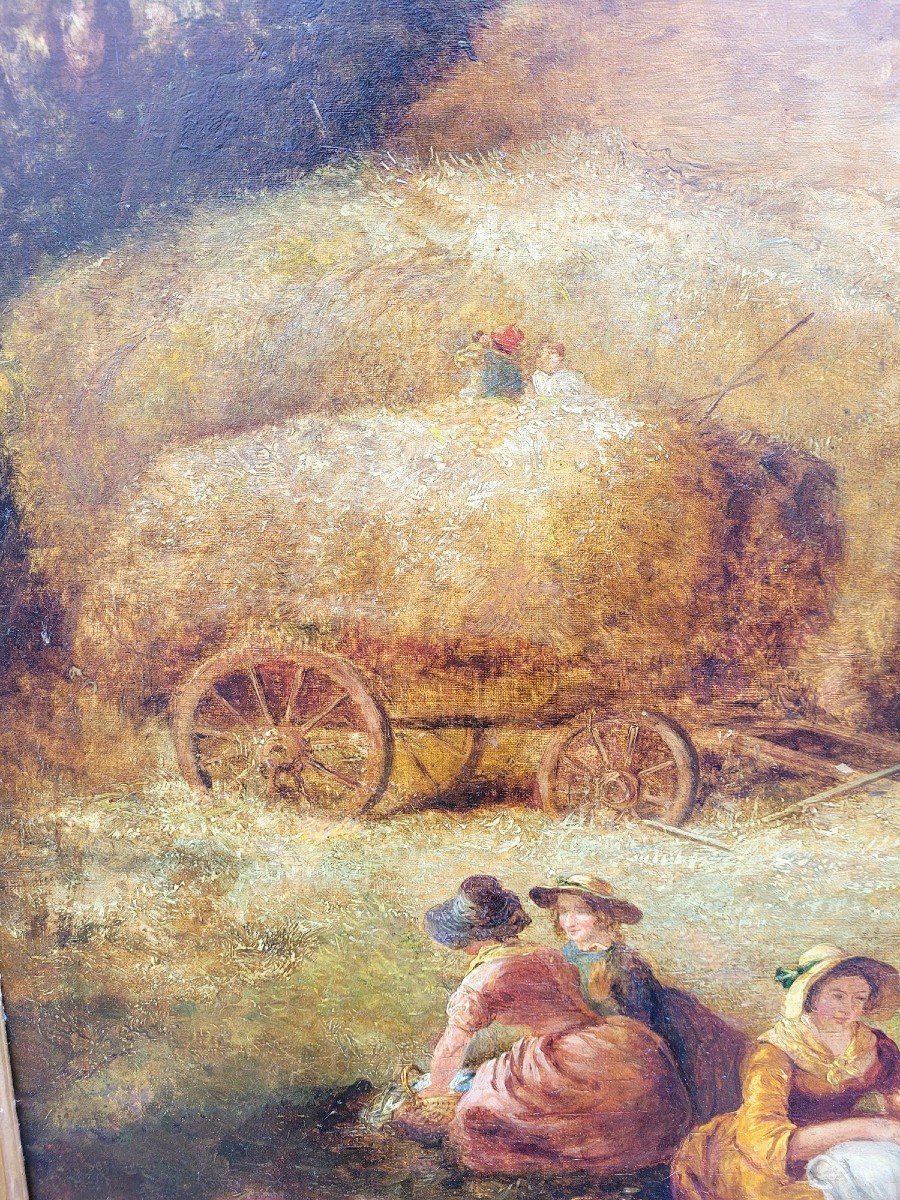 William I Shayer Senior, Harvest Picnic, Hst, 19th Century-photo-4