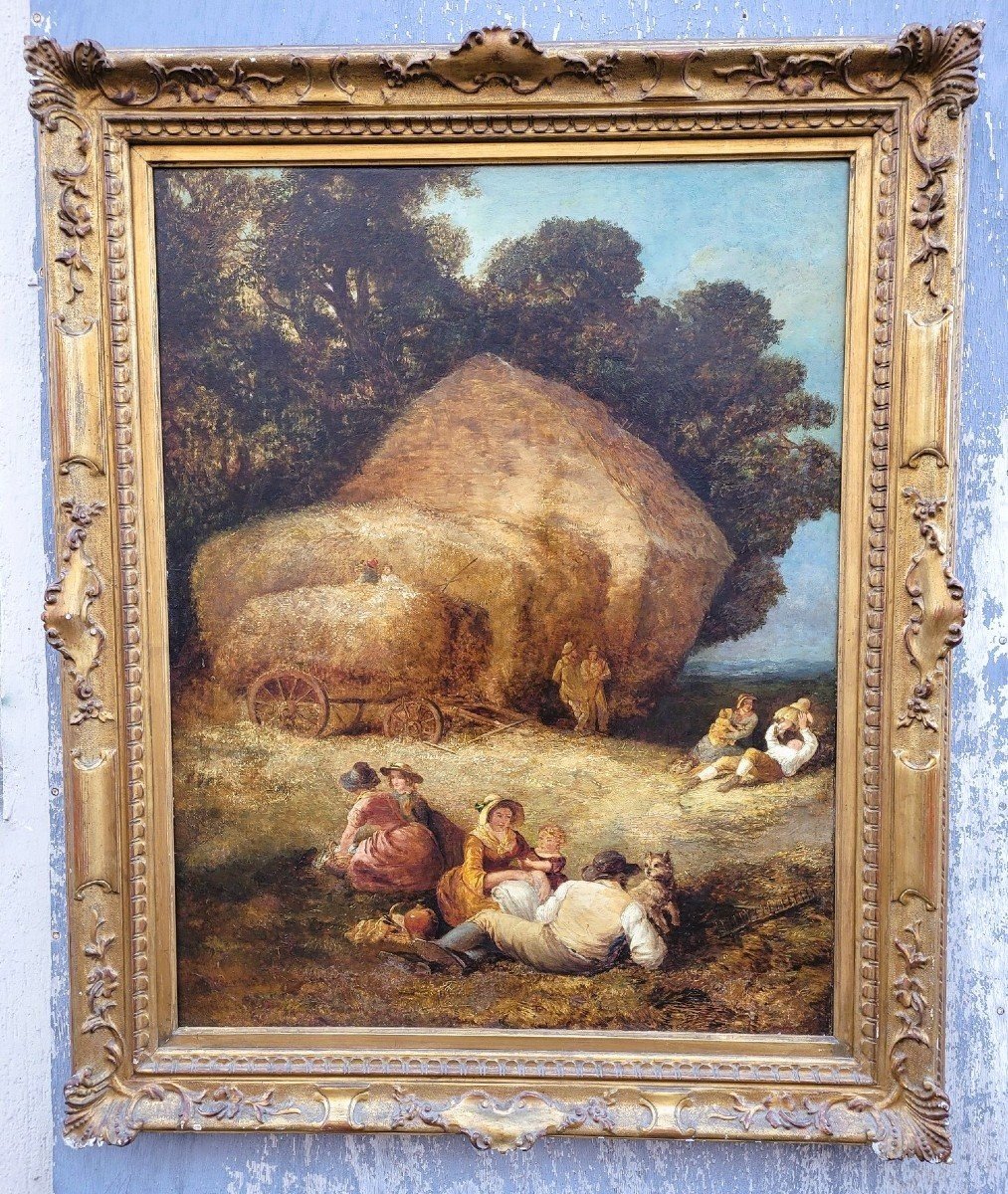 William I Shayer Senior, Harvest Picnic, Hst, 19th Century