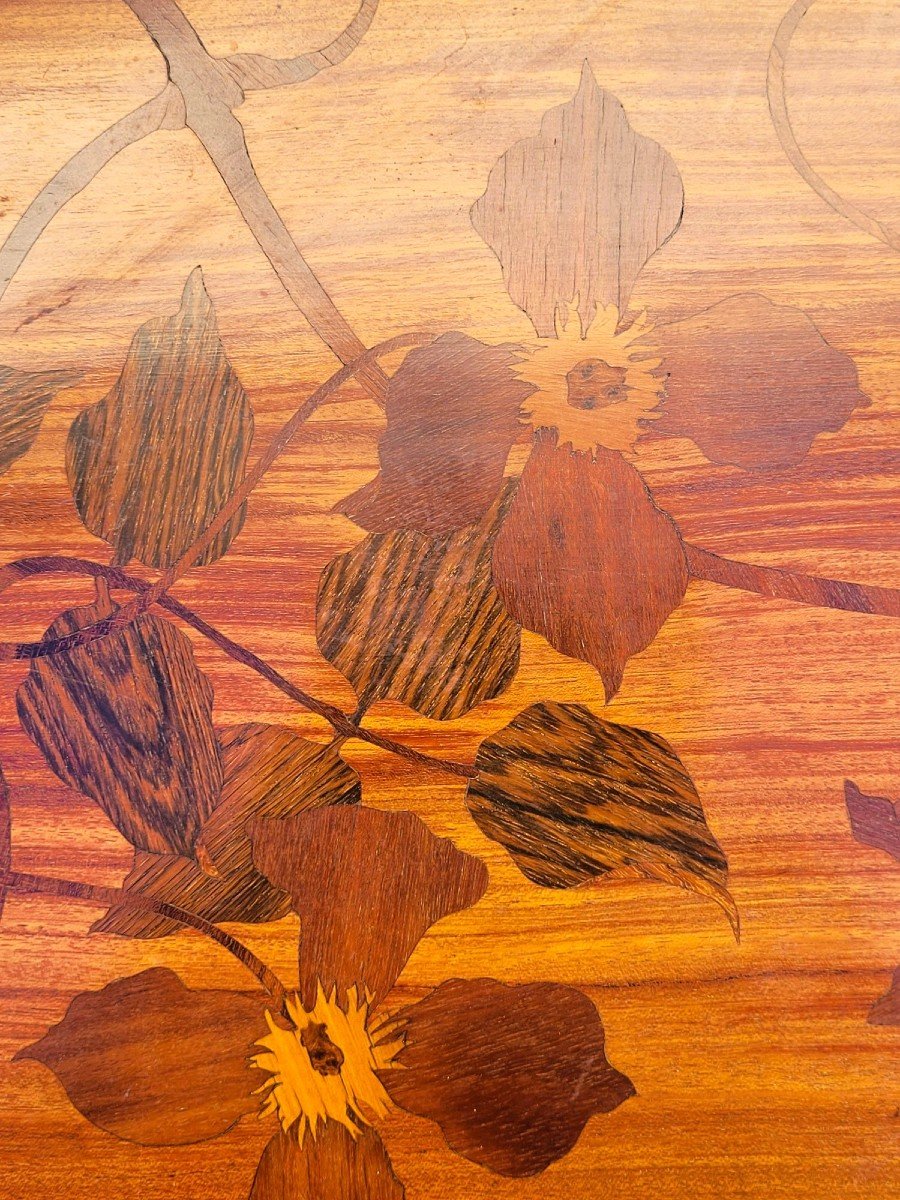 Majorelle, Clematis Tea Table, Art Nouveau, Late 19th Early 20th Century-photo-4