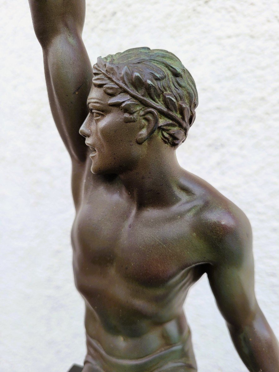 P Le Faguays -max Le Verrier, Gloire, Sculpture Art Déco, XXème Siècle-photo-2