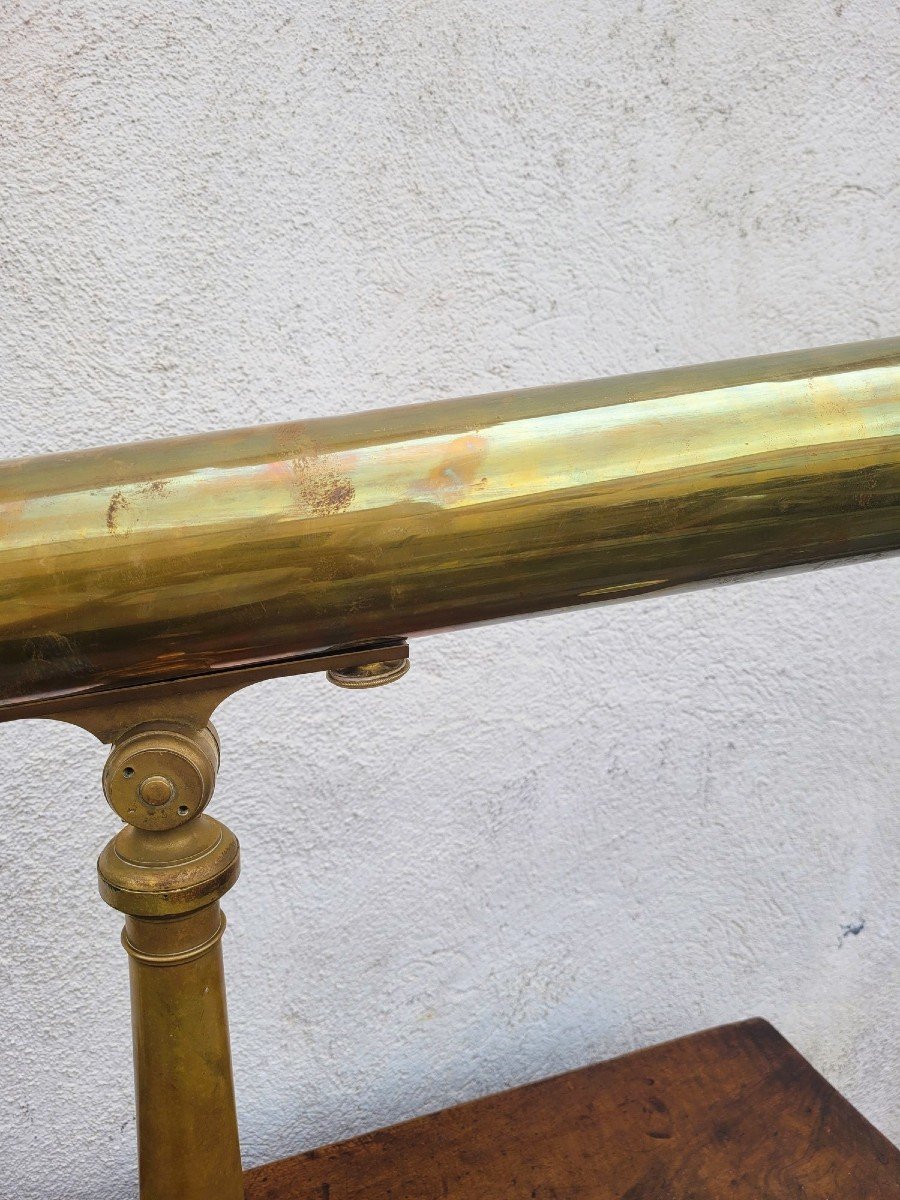 Lunette Astronomique, Duroni Milano, XIXème Siècle-photo-6