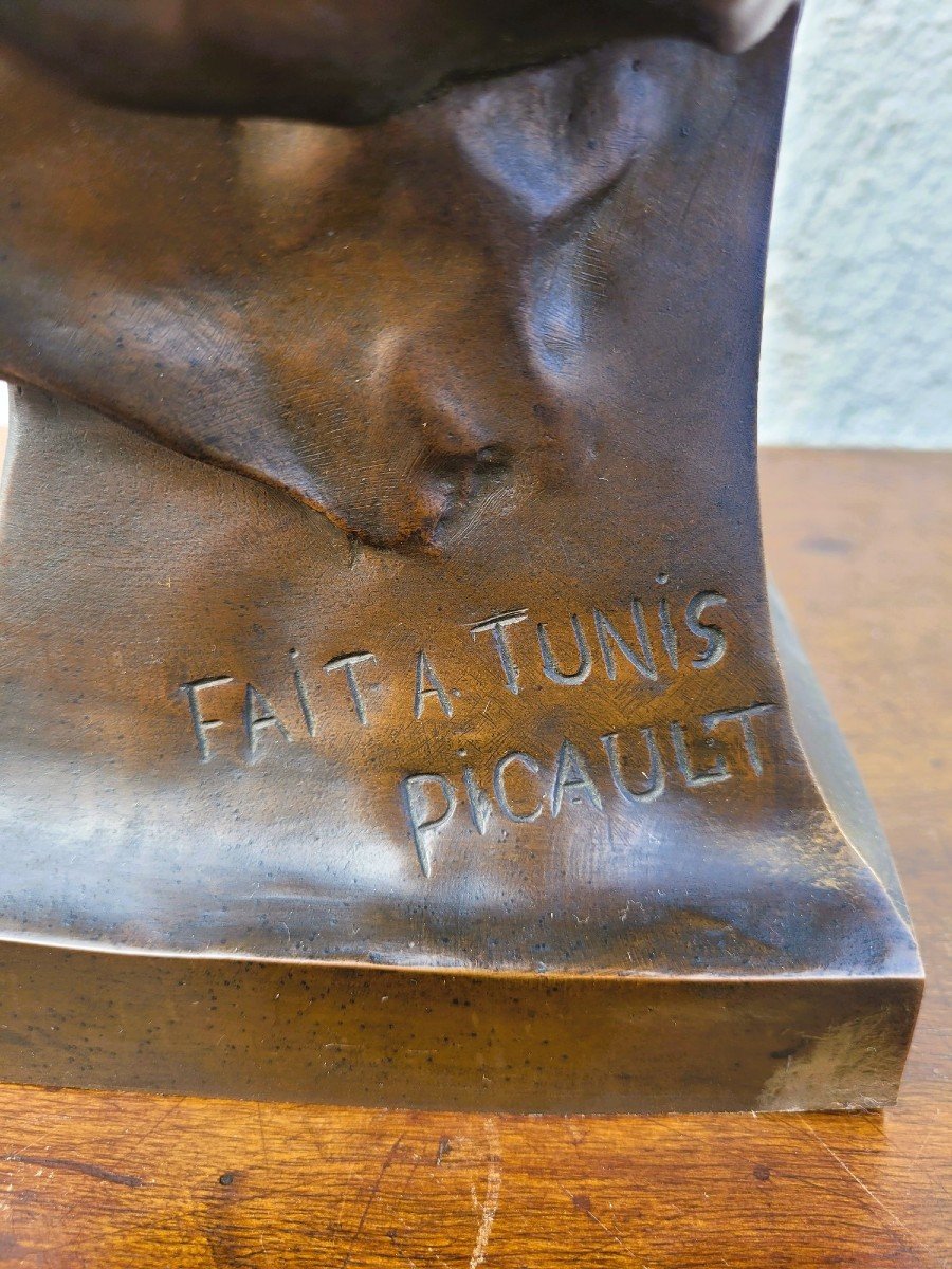Picault - Dalila, Sculpture En Bronze Signé, Fin XIXème Siècle-photo-4