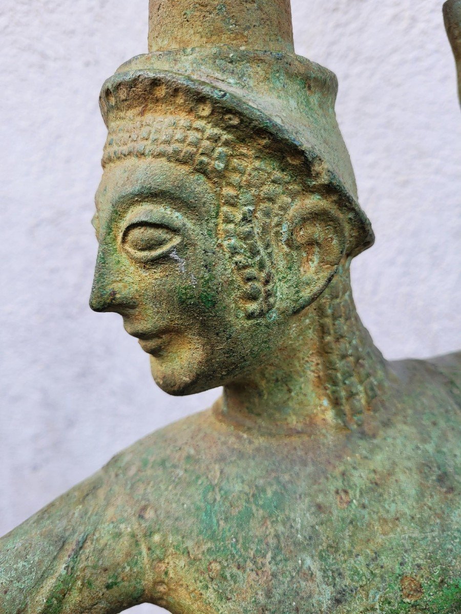 Thymiaterion Or Etruscan Incense Burner, Grand Tour, 19th Century-photo-4
