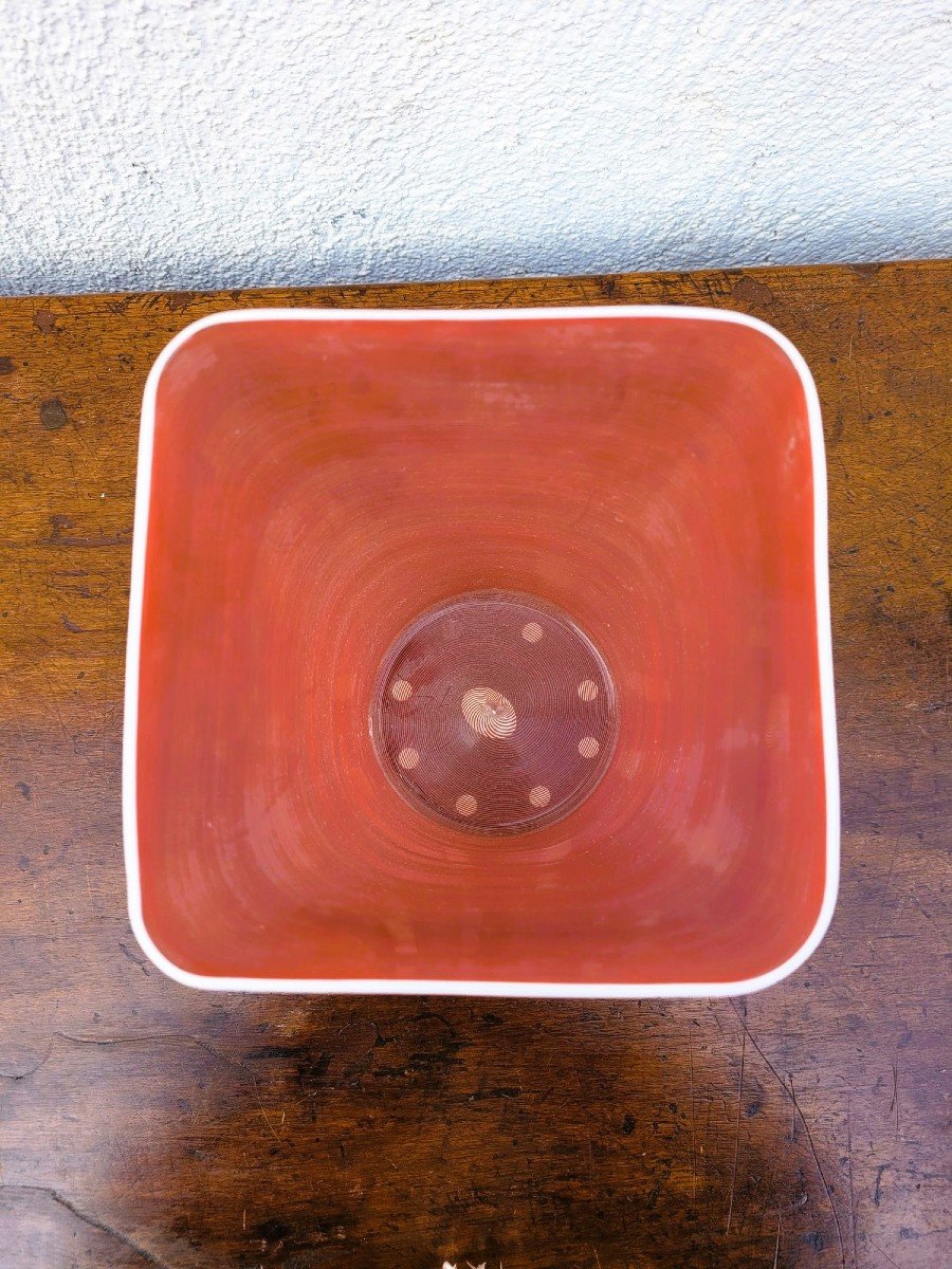 Barovier & Toso, Vase En Verre Avec Filigrane, XXème Siècle-photo-2
