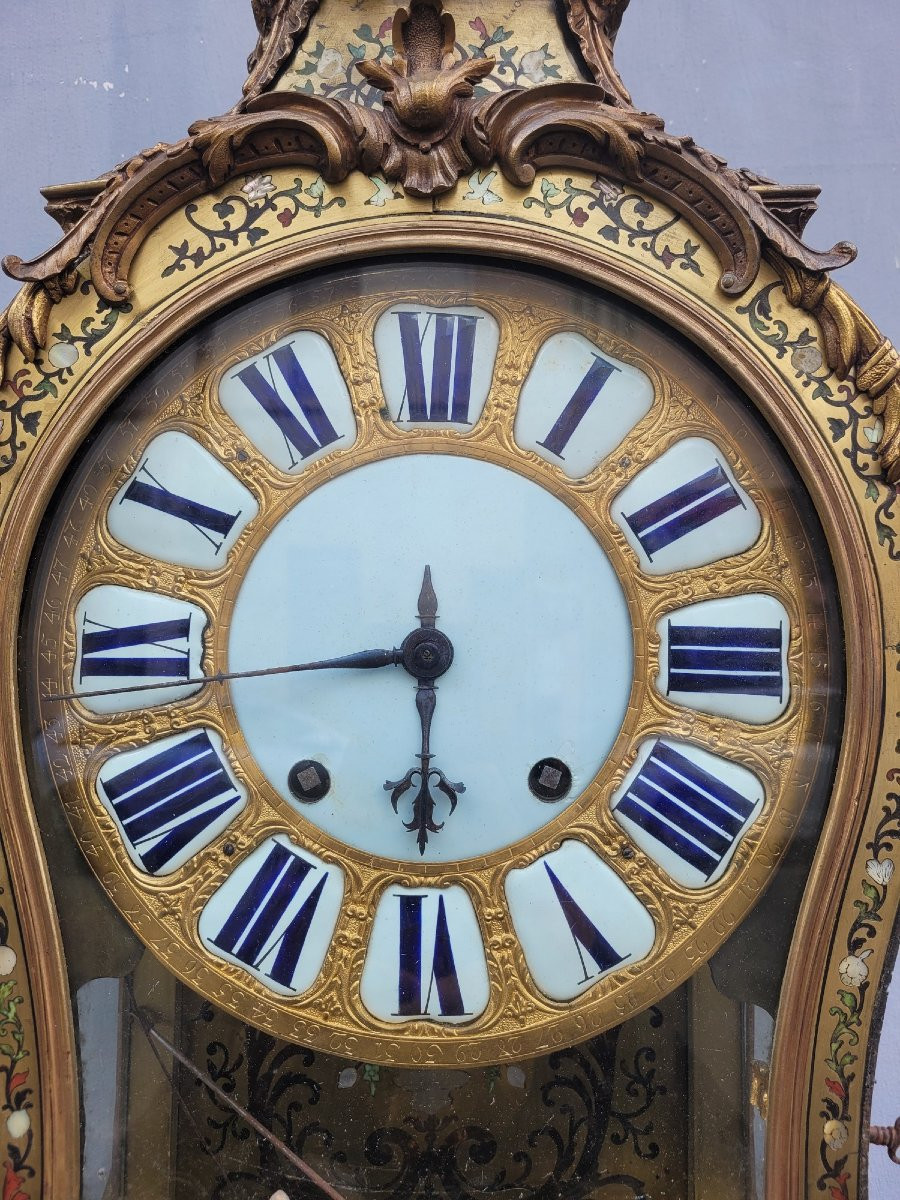 Cartel "boulle" Avec Sa Console d'Applique, XVIIIème Siècle-photo-3