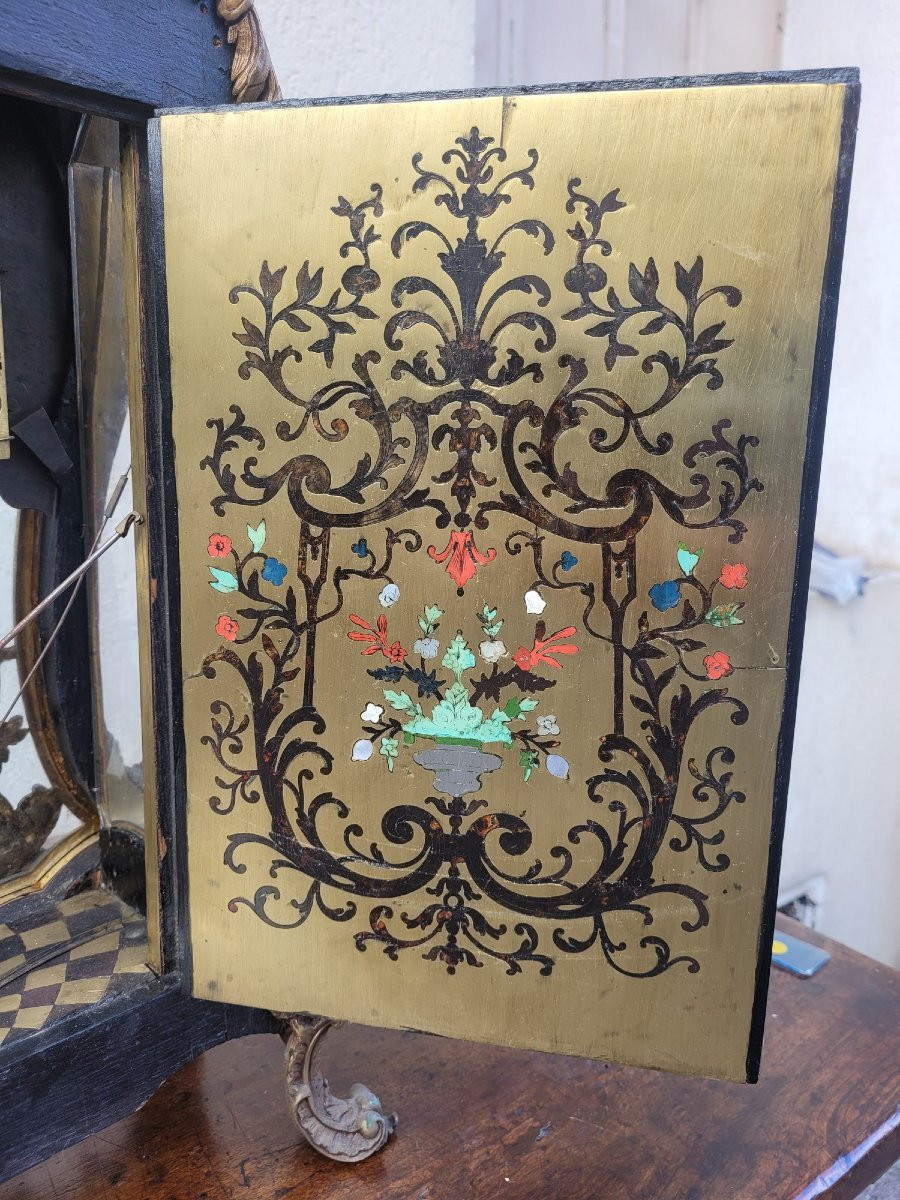 Cartel "boulle" Avec Sa Console d'Applique, XVIIIème Siècle-photo-8