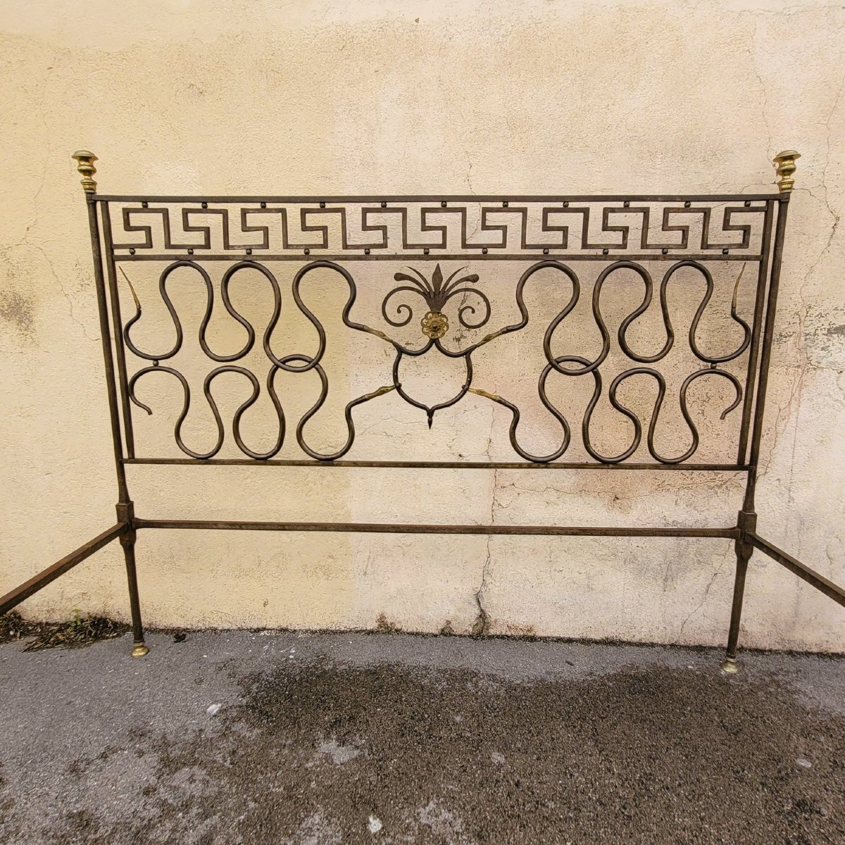 Grand Lit En Acier, Avec Serpents, Début XIXème Siècle-photo-2