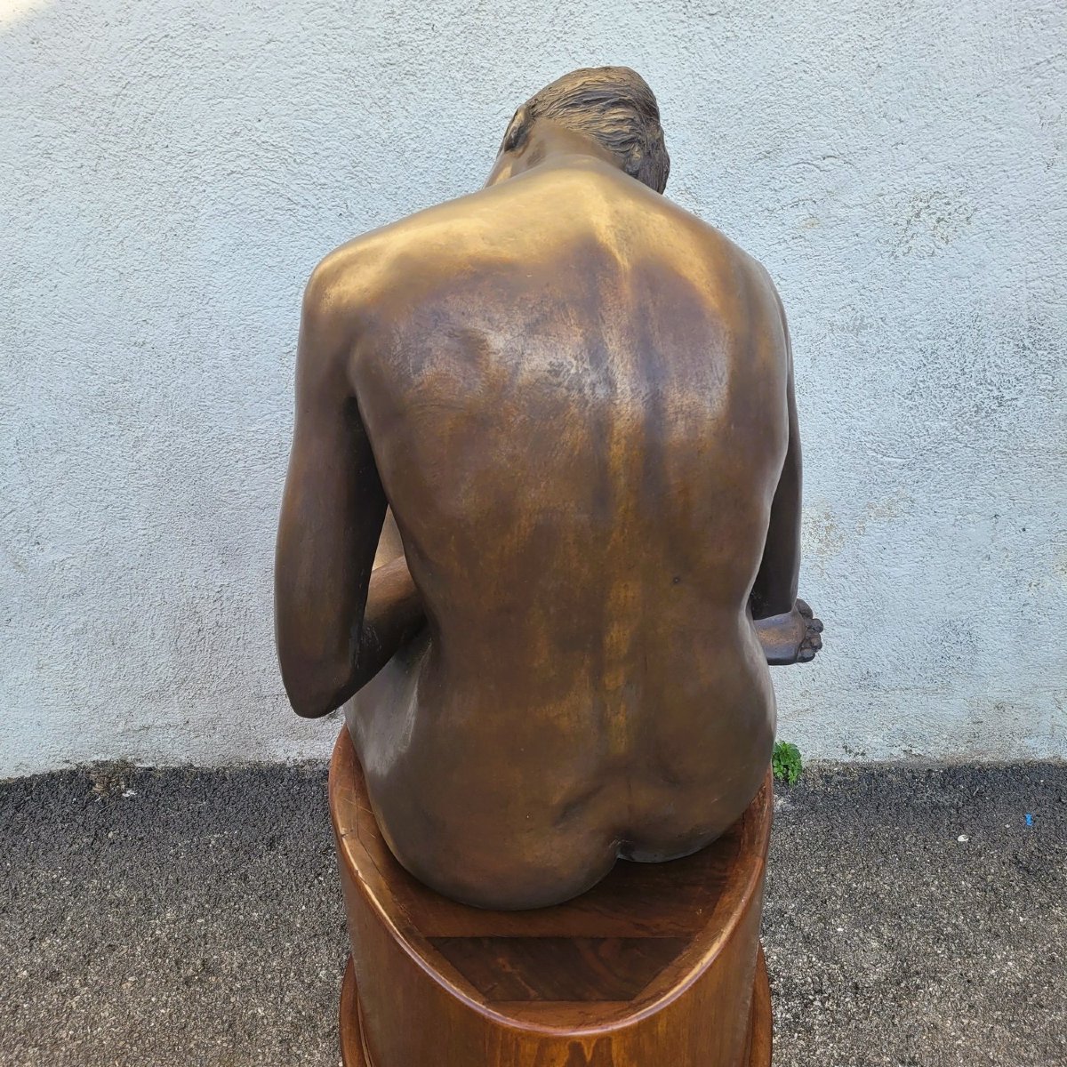 M Ventura, Nude Of A Woman, Signed Bronze, Late 20th Century-photo-3