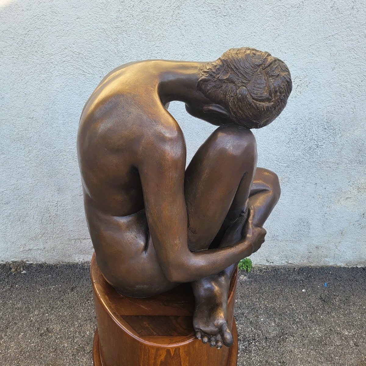 M Ventura, Nude Of A Woman, Signed Bronze, Late 20th Century-photo-4