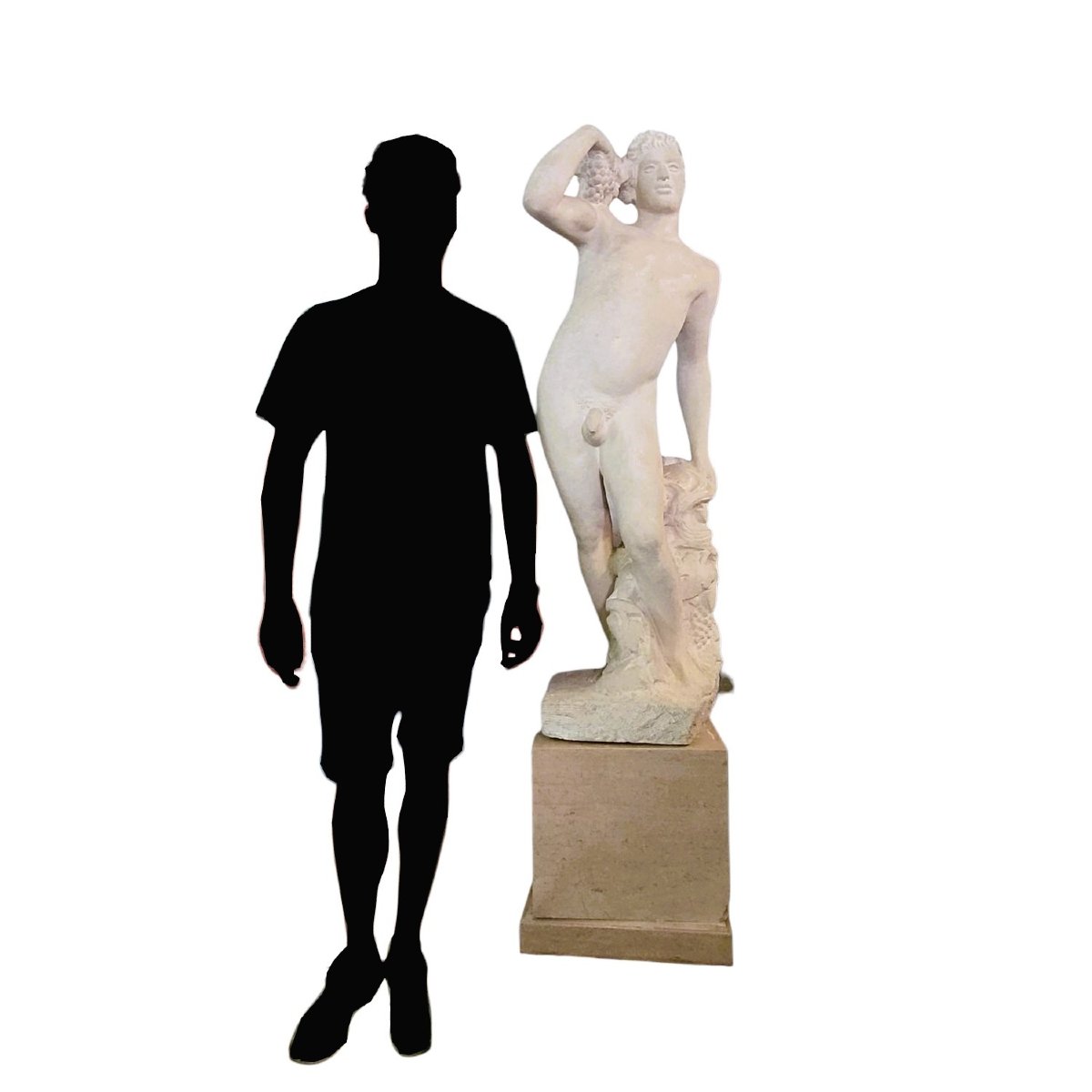 André Deluol, Homme debout, Sculpture en pierre, XXème siècle-photo-4