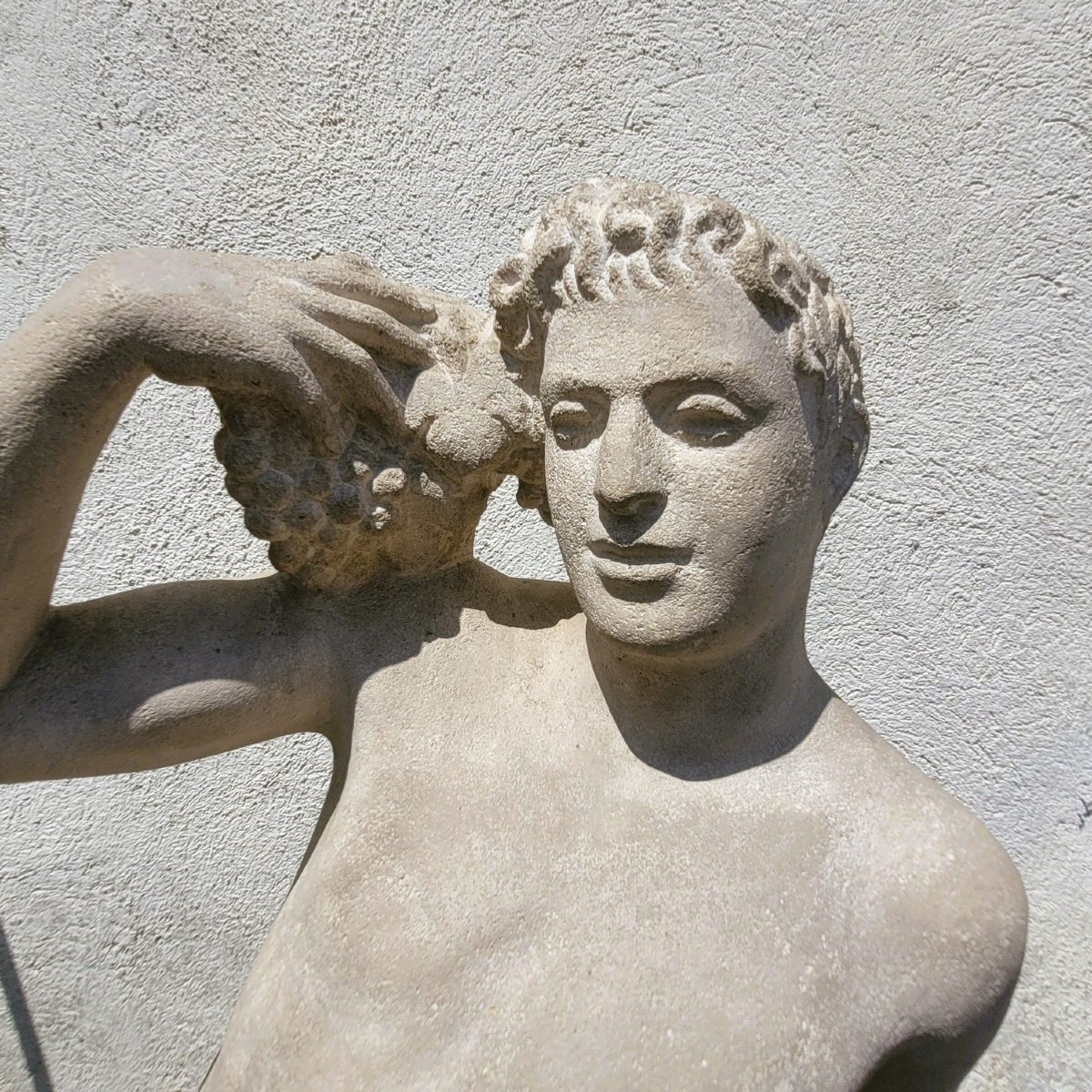 André Deluol, Homme debout, Sculpture en pierre, XXème siècle-photo-2