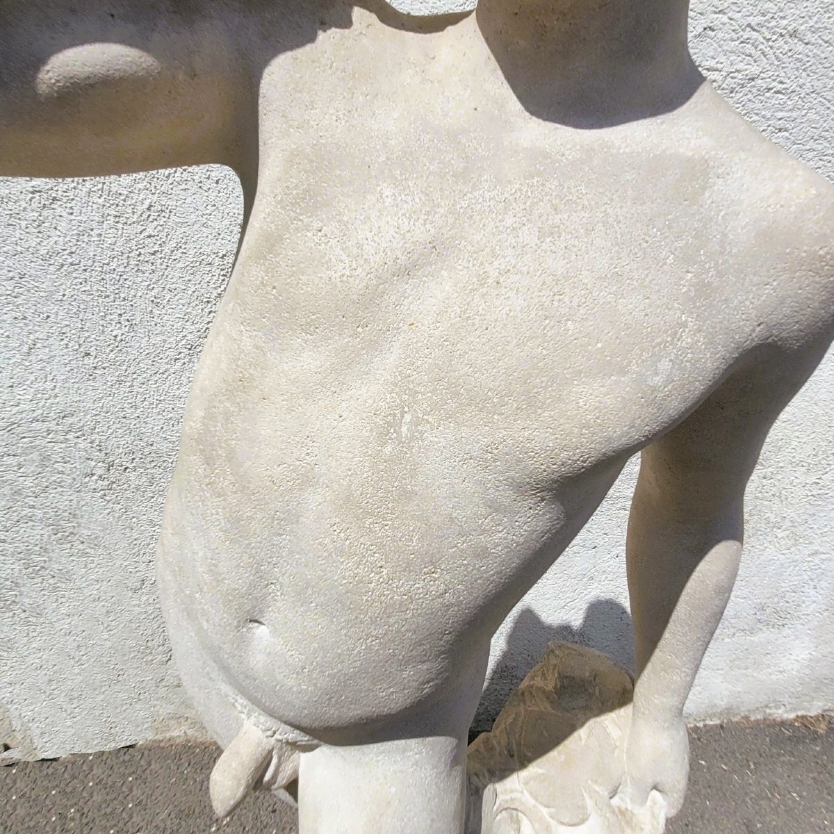 André Deluol, Homme debout, Sculpture en pierre, XXème siècle-photo-3