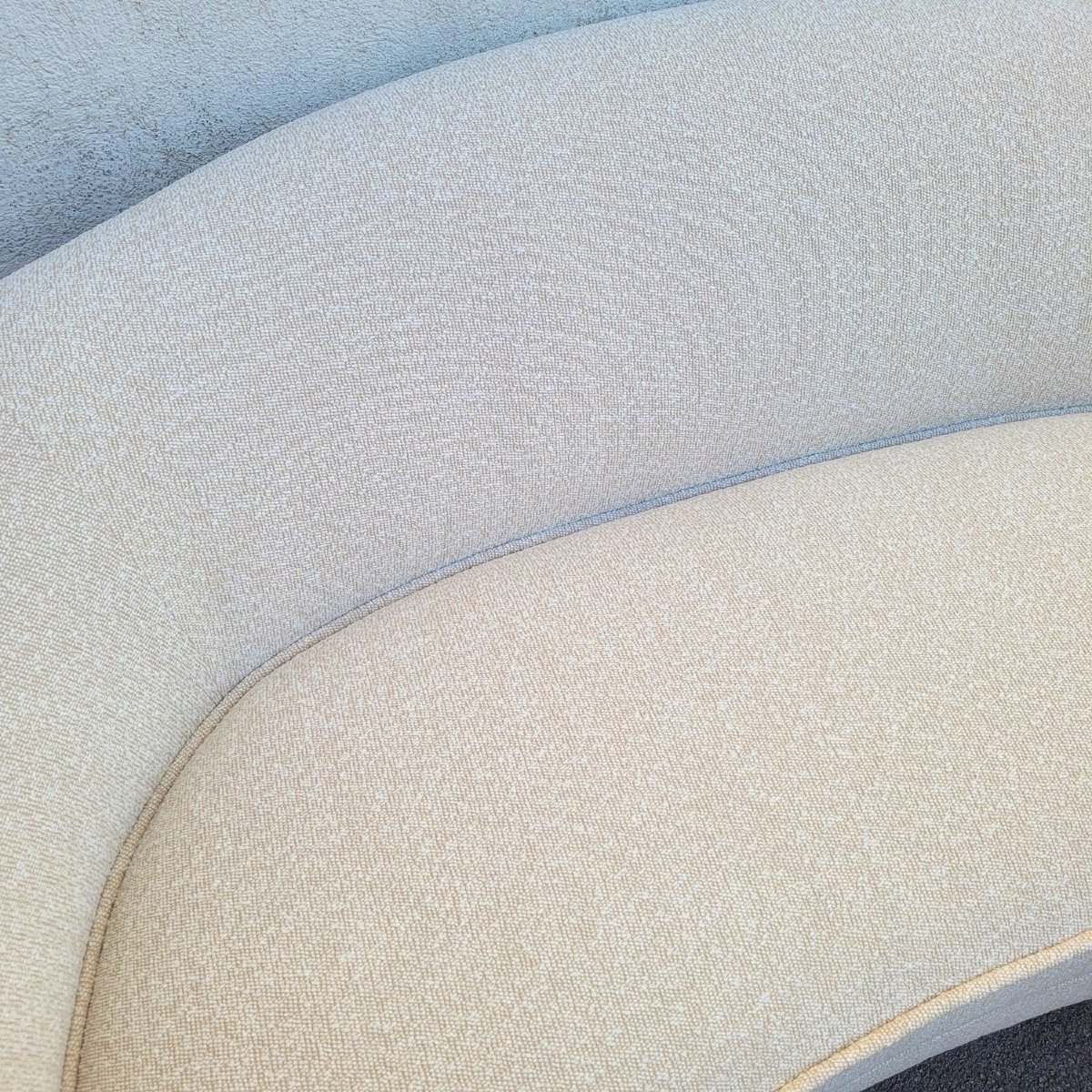 In The Style Of J Royère, Polar Bear Style Sofa-photo-2