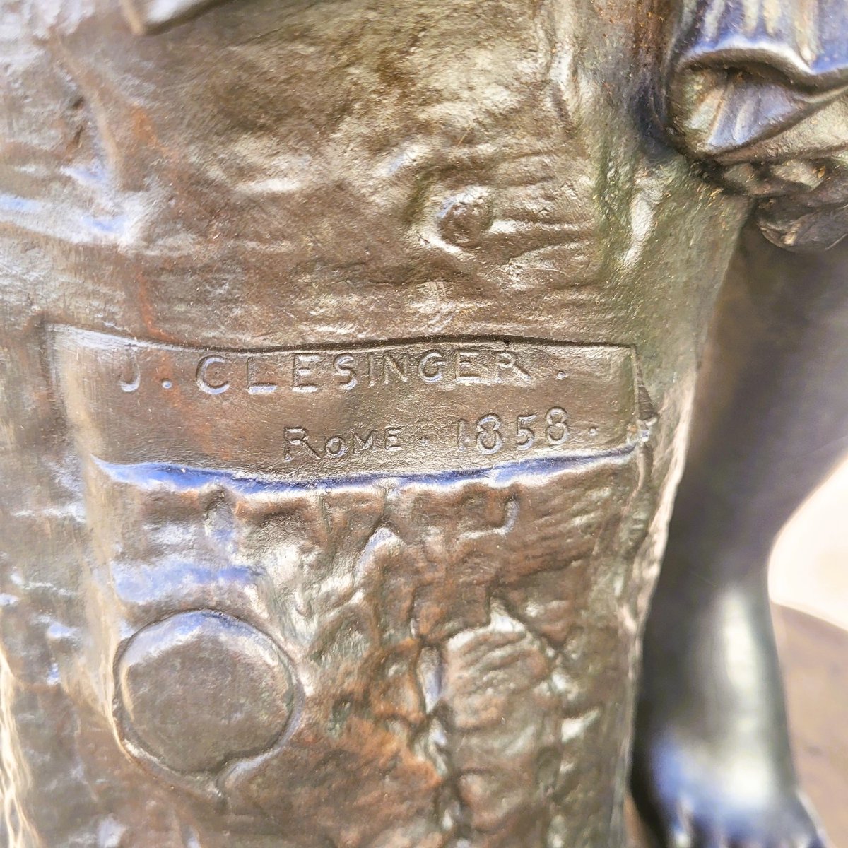 Zingara, Jb Clésinger-barbedienne & Collas, Large Signed Bronze, 19th Century-photo-2
