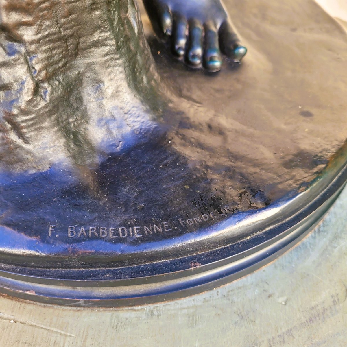 Zingara, Jb Clésinger-barbedienne & Collas, Large Signed Bronze, 19th Century-photo-3