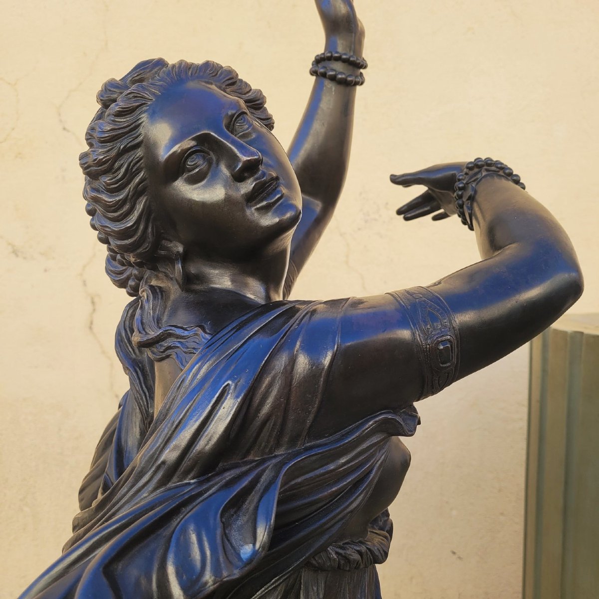 Zingara, Jb Clésinger-barbedienne & Collas, Large Signed Bronze, 19th Century-photo-8