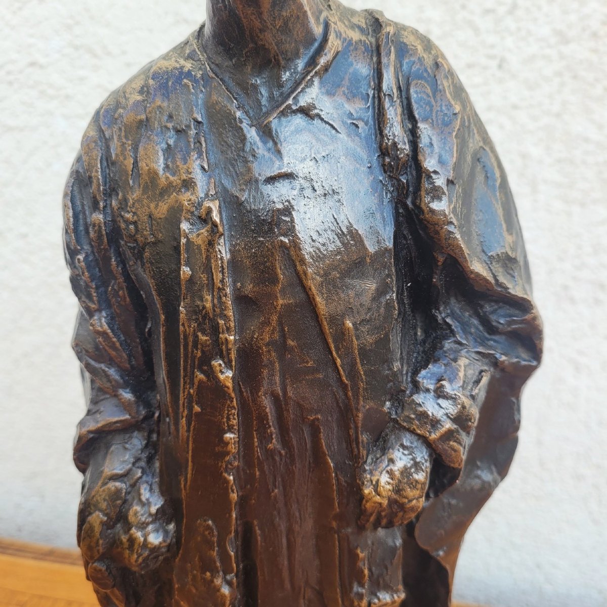 E A Leroy, Camerounais, sculpture orientaliste en bronze, début XXème siècle-photo-4