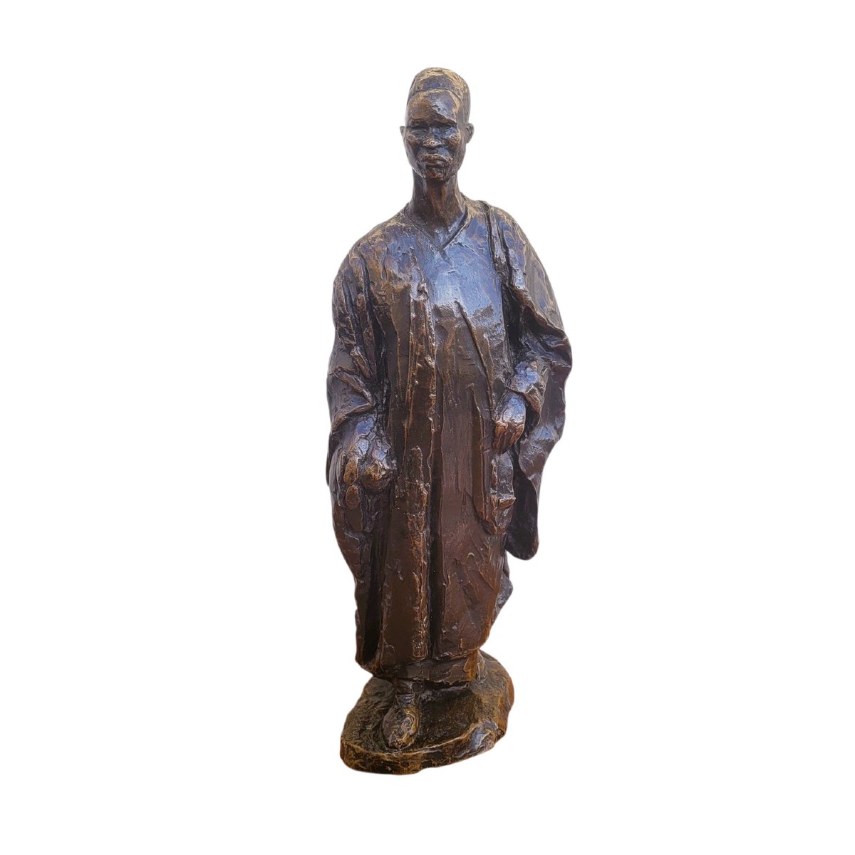 E A Leroy, Camerounais, sculpture orientaliste en bronze, début XXème siècle