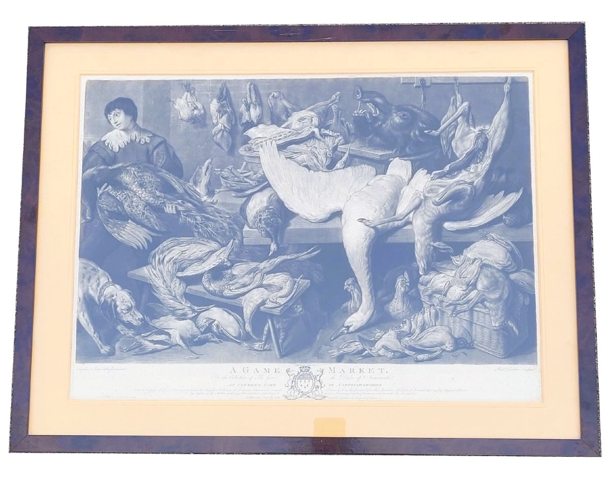 After F Snyders, Suite Of 5 Engravings On The "markets" -photo-2