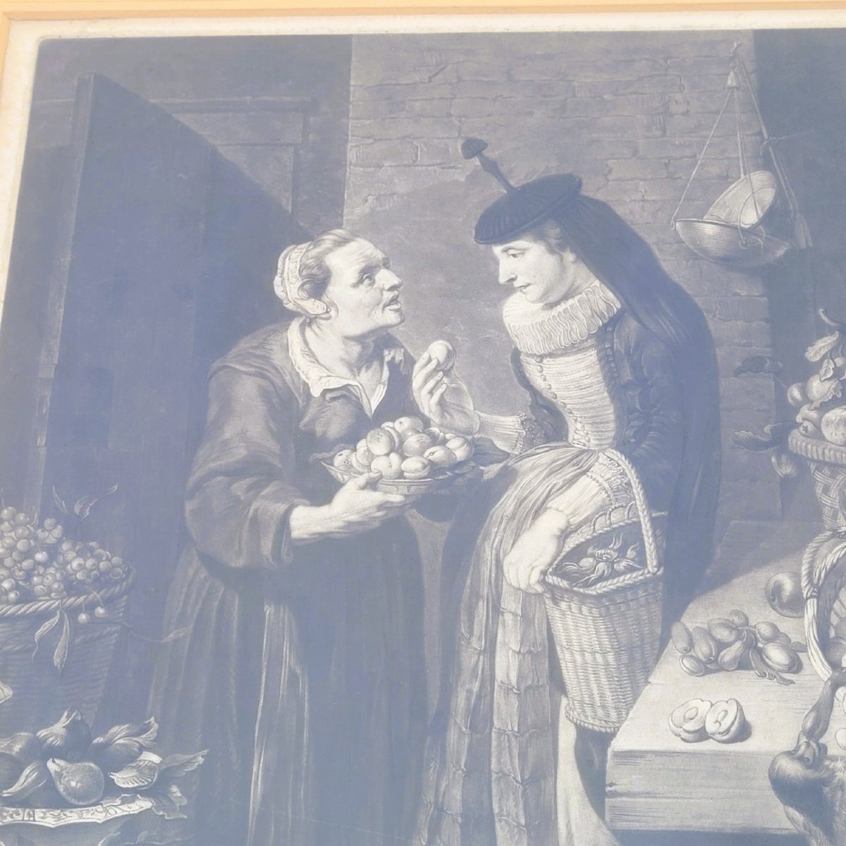 After F Snyders, Suite Of 5 Engravings On The "markets" -photo-3